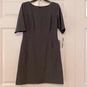 Women’s Tahiti Arthur Levine Size 4 Petite Grey Designer Dress Wardrobe Staple